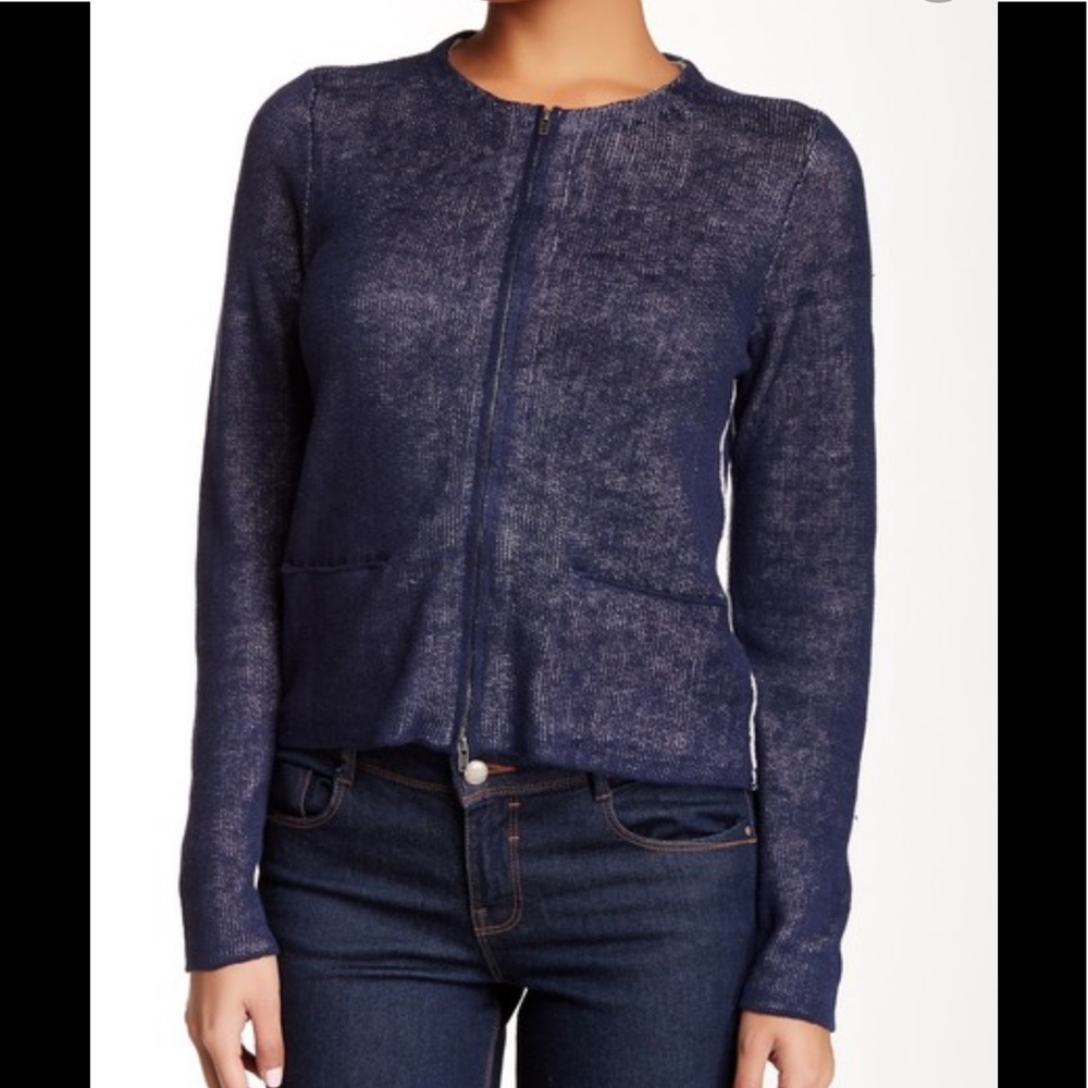 Eileen Fisher Linen Blend Double Knit Jacket 1x